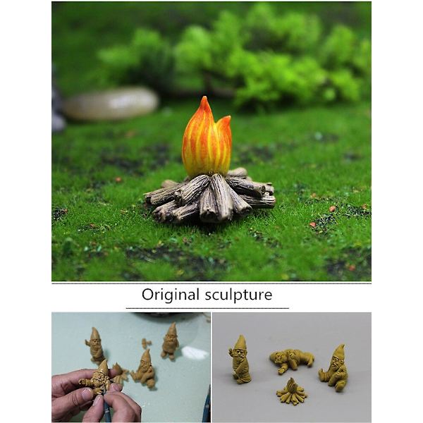 Harpiks Mos Mikro Landskab Dekoration Udendørs Fe Miniature Have Dværg Ornamenter Håndværk