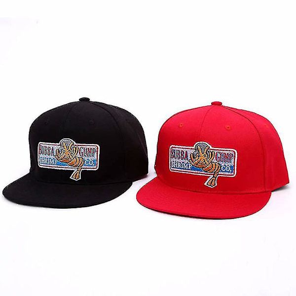 Man Baseball Cap Forrest Gump Sports Cap Broderi Afslappet Bomulds Snapback Hat Film Samme Mænd Hat（rød）