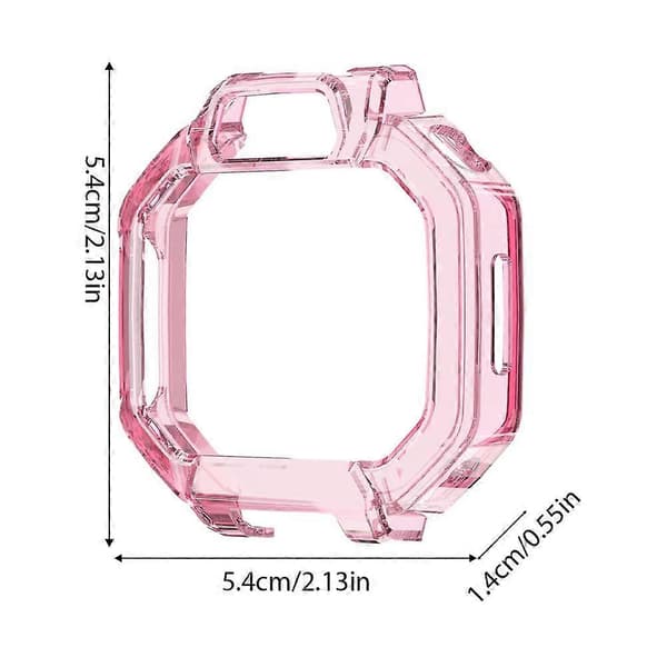 Skyddsfodral för klocka - För HUAWEI WATCH KIDS X1 Premium PC Exakta utskärningar translucent pink