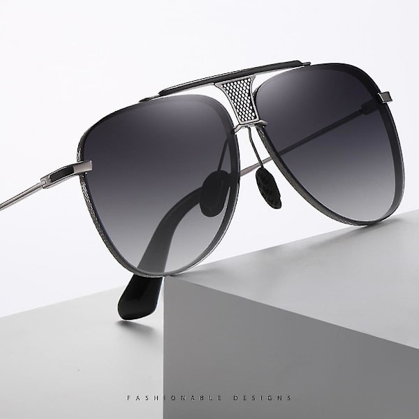 Klassiske polariserte solbriller for kvinner Trendy Square Ladies Solbriller Shades Sparkling Shiny Frame -uv400 Protectionxq-sg1639