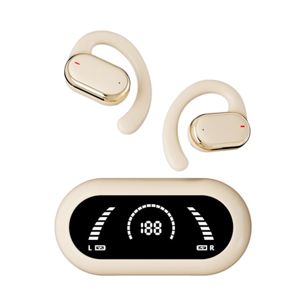 Ear Mounted Non In Ear Intelligent Digital Display Bluetooth 5.3 Directional Sound Transmission With Ultra Long Battery Life Wireless Earphones