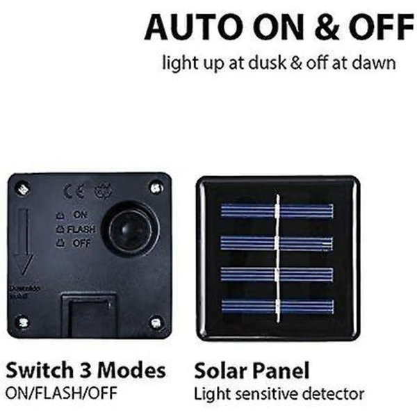 Ulkoilma aurinkoköynnös 4,5 m 30 LED kristallipallovalot 2 valaistustilalla valokoriste