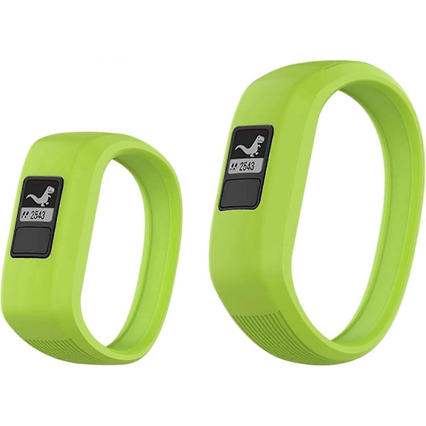 (2-pack) Kompatibel med Garmin Vivofit jr, jr 2, 3 armband, All-in-one silikon stretchband för barn pojkar flickor små stora (ingen spårare)