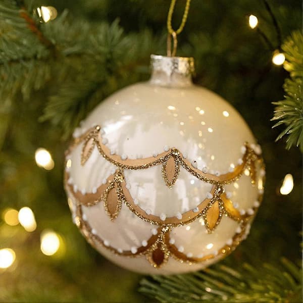 Håndblæste glaskugler julekugler glas festival kuglepynt til ophæng D