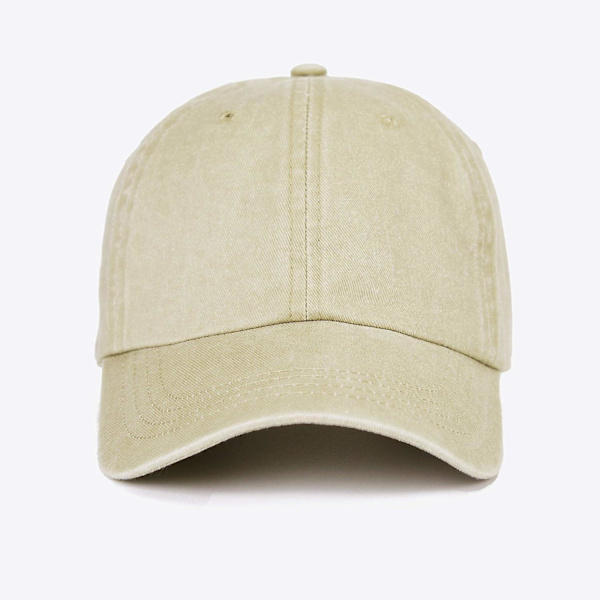 Unisex tvättad denim basebollkeps - Justerbar pappahatt