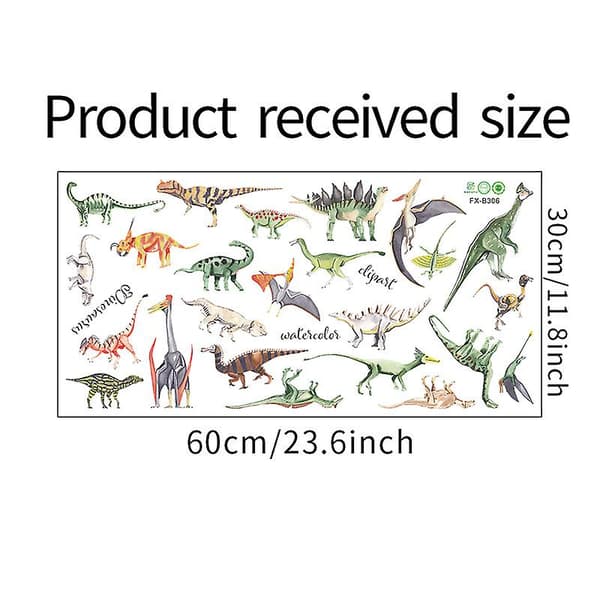 Dinosaurus-seinätarra-setti, seinäkoristetarra