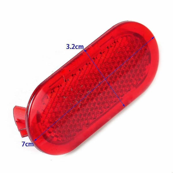 2 stk røde interiør dørpanel advarsel hette reflektor for Caddy 6q0947419