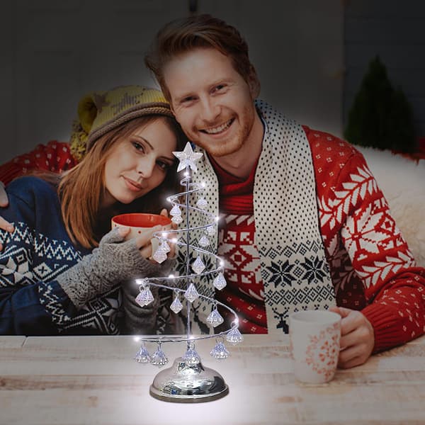 Julepynt Julelys Krystal Juletræ Lys Kobbertråd Natlys