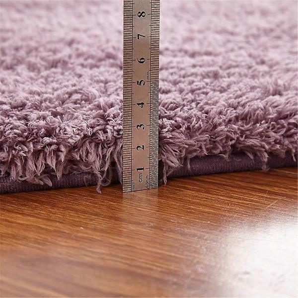 Shaggy Halkskyddande Matta, Sovrum Vardagsrum Halkskyddande Matta, Modern Matta för Vardagsrum Sovrum (Kamel, 50 * 80cm)