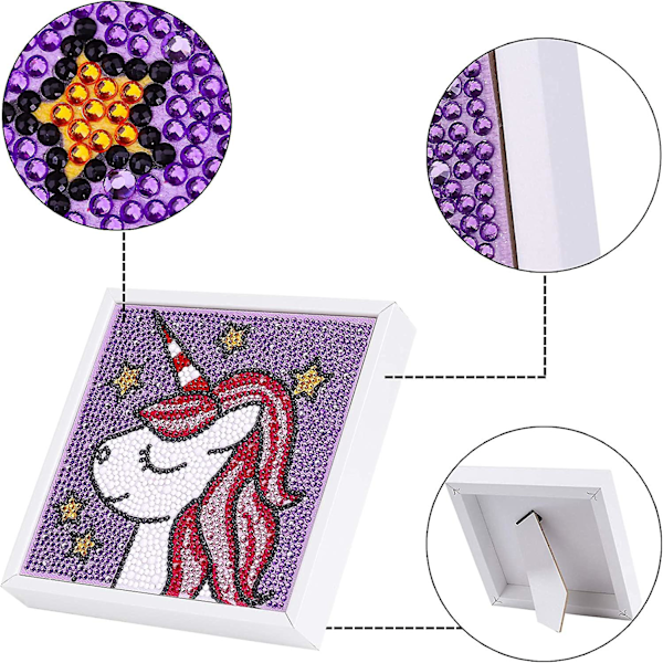 5d timanttimaalaussetti täysi pora diy lapset mosaiikin tekeminen valokuvakehyksellä, strassi-kirjonta ristipistotyöt kangas seinäkoristetarrat