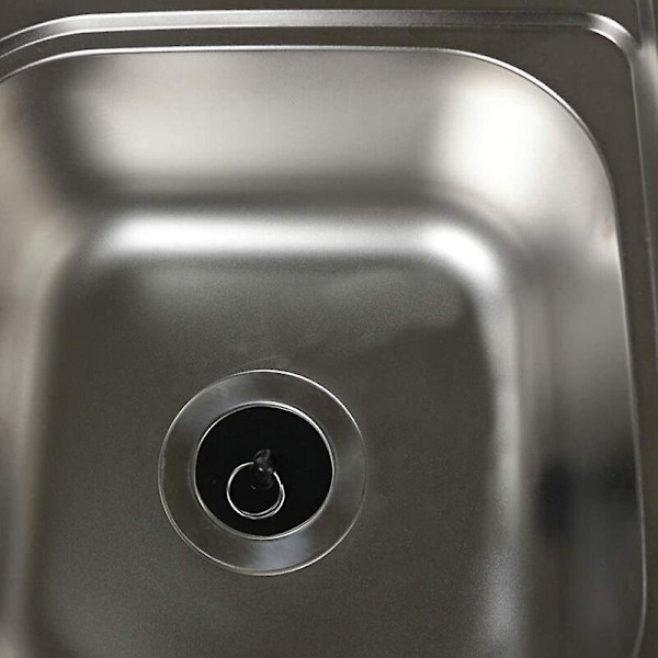 2-delad avtappningsplugg, diskpropp 47-43 mm, gummibassängpropp med hängring, universell propp, lämplig för badkar, kök, badrum