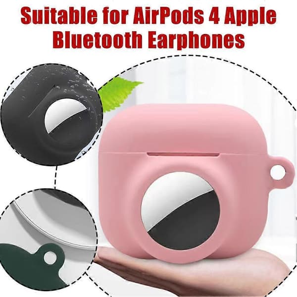 2-i-1 støtsikkert silikondeksel for AirPods 4 Purple