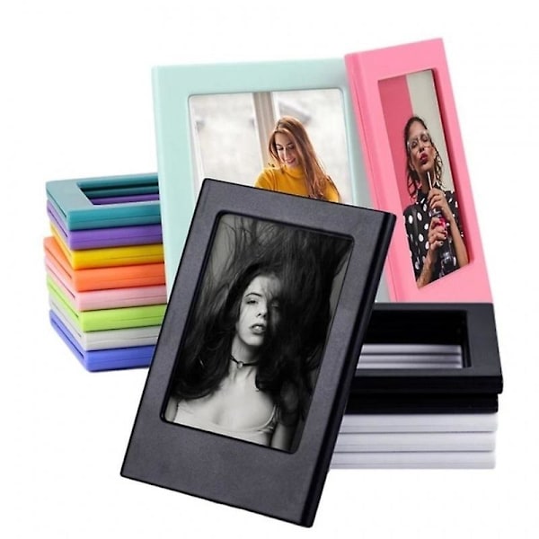 Slumpmässig färg - 10 st, universell 3-tums magnetisk fotoram, kreativ DIY, ständigt föränderlig kombination av plastmagnetisk fotoram - 8,8*6,5*0,6 cm (o