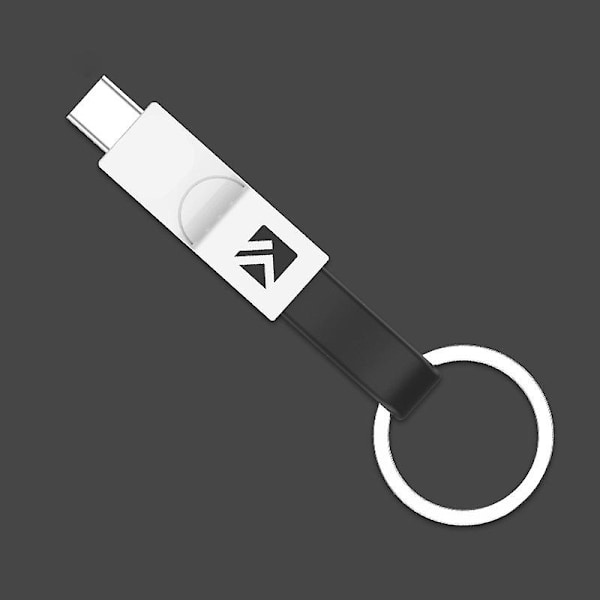3 i 1 USB-kabel, USB-mobildatakabel, mini-nøkkelringlader, mini-nøkkelringladekabler, lynkabel, mikro-USB, type-C-kabler, bærbar mininøkkel