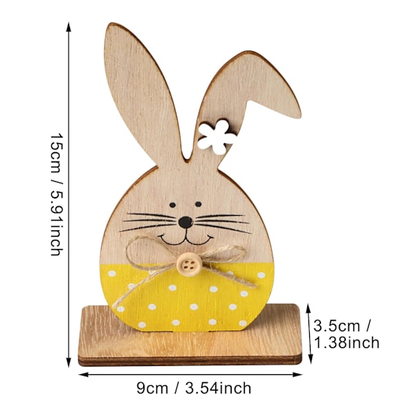 Wooden Easter Bunny Nordic Styles Home Furnishing Decoration Crafts（GN）