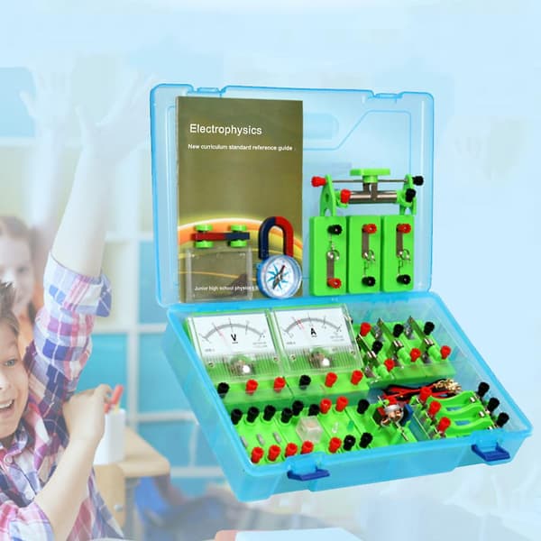 Fysik Labs Elektricitet Kredsløb Magnetisme Eksperiment Kit til Junior High School（1）