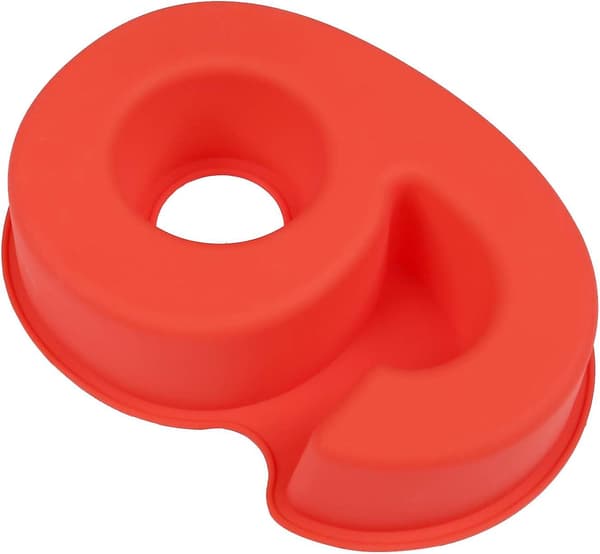 Kageform Silikone Tal Store Tal Bageform 20 x 25 cm rød-6