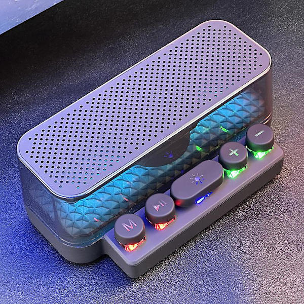 Rensning Färgglad Bluetooth Högtalare Tangentbord Ljusstark Subwoofer Hifi Ljudkvalitet Cross-Border Gaming Atmosfär Ljus Skrivbord Bluetooth Ljud