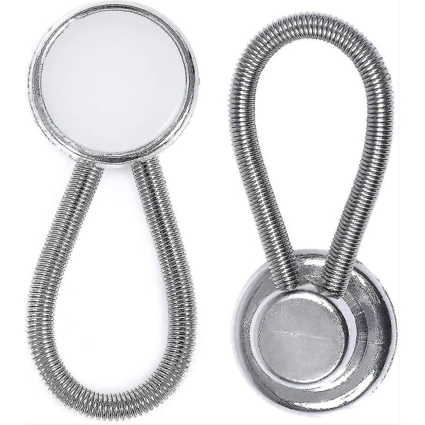 Krageförlängare -vit metall krageförlängare/elastiska knappförlängare/klänningskjortförlängare