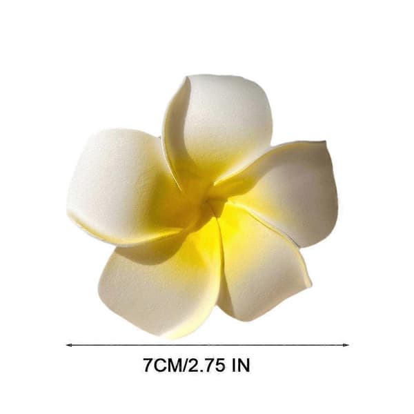 Tropisk blomsterhårklype til bryllup, strand og fotografering, plasttilbehør