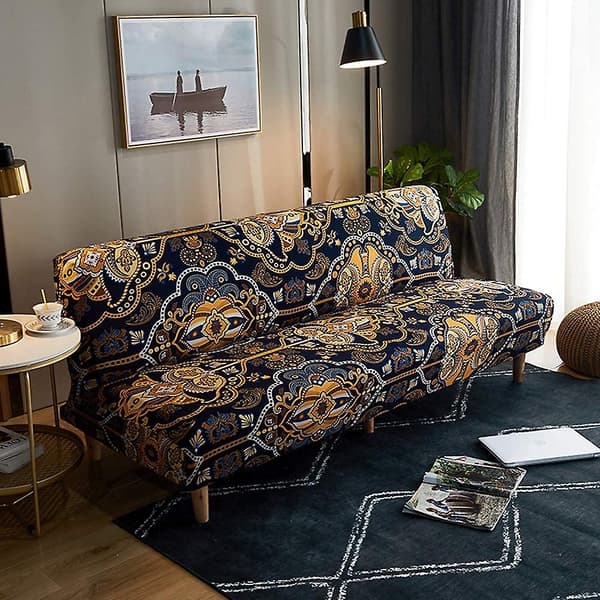 Sofaovertrekk uten armlener stretch 2 seters sofaovertrekk sammenleggbart