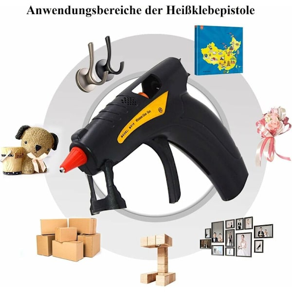 Varmlimspistol - Trådlös USB-limpistol värms upp i 2,5-5 timmar - för skola, gör-det-själv, hantverk