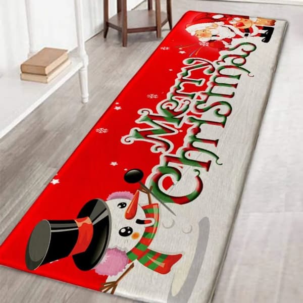 Julmatta, God Jul Dörrmatta, 60x180 cm för Vardagsrumsdekor, A6