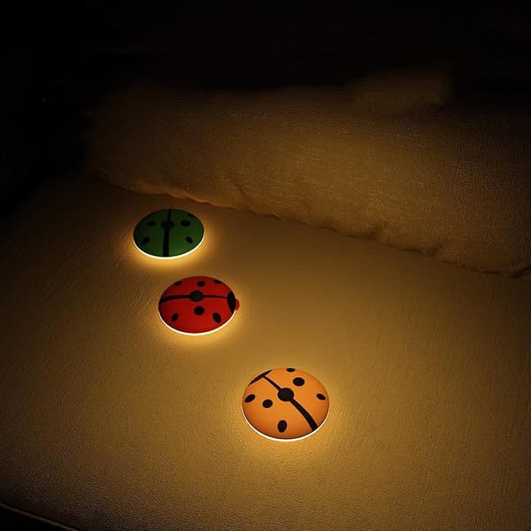 Led Ladybug Natlampe Til Børn, Genopladelig Magnetisk Nat