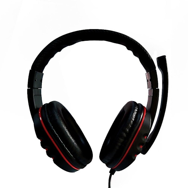 Justerbar volumkontroll Stereo Sound Noise Canceling Headset med mikrofon