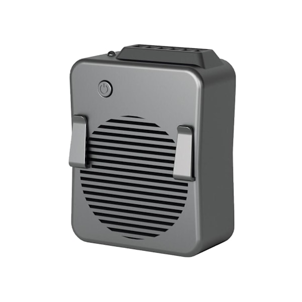Bærbar lille ventilator med stærk vind USB Power Bank belysning 6000mAh（Sort）