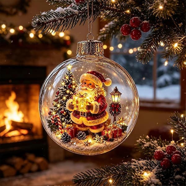 Lysende julefortelling-pynt med LED-lys C