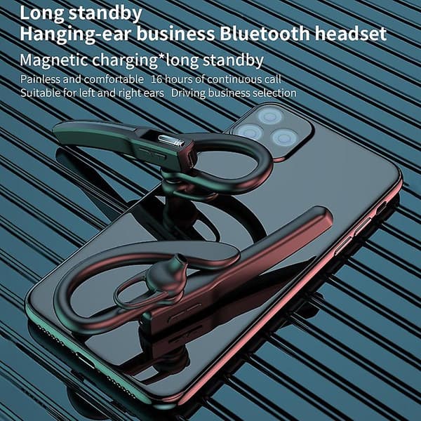 Business Earhook Bluetooth Earphone Driving Wireless Headphones Stereo Handsfree Noise Canceling Bluetooth Headset With Charge Box Charging Case Cha