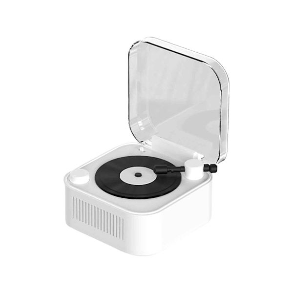 Bluetooth-högtalare Vintage Bluetooth-högtalare, trådlös högtalare, liten subwoofer, ljudkvalitet, vinylgrammofon, Bluetooth-ljudsystem