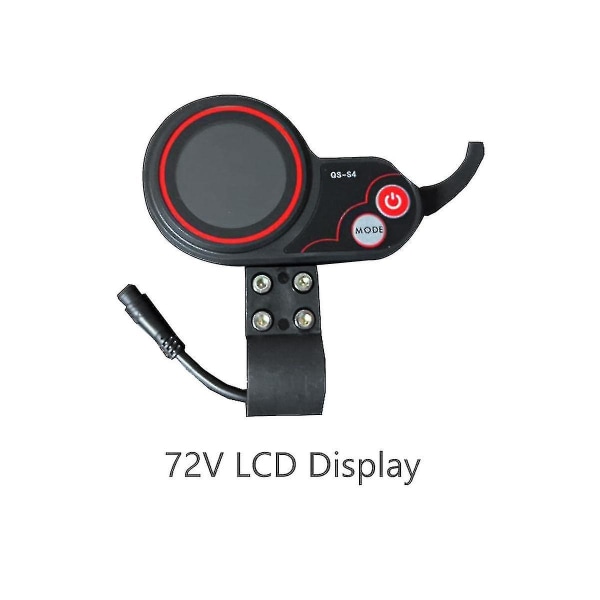 Qs-s4 72v tumreglage LCD-skärmsmätare Zero 11x Elektrisk skoter 6pin Display Tillbehör Yo