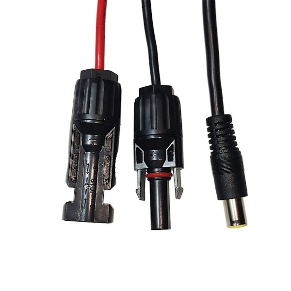 Solcellsanslutningskabel till DC 8 mm adapterkabel 1,8 m med DC5,5x2,5 mm omvandlare för bärbar backup GZ (som visas)