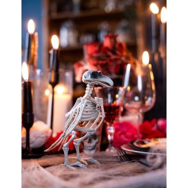 19,5 cm Kråkskelett Halloween Dekoration
