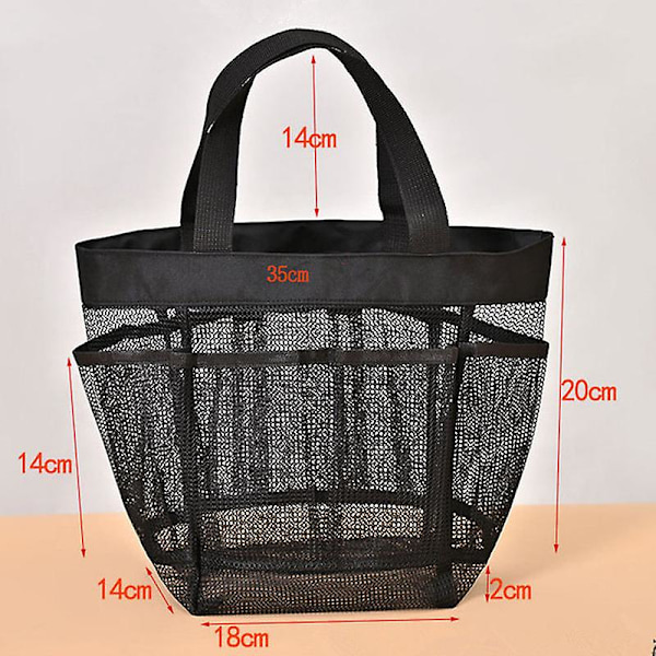 Mesh Strandväskor För Kvinnor Semester Strandleksak Väska Simning Väska Packbar Strandväska Mesh Tote Väska För Kvinnor（GRÅ）