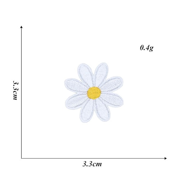 Dww-Patch Silitysrauta-paikka Ompele Daisy Kukkapaikat 24 Luovaa Kappaletta Daisy Kukka Tarra Herkälle Kirjonnalle