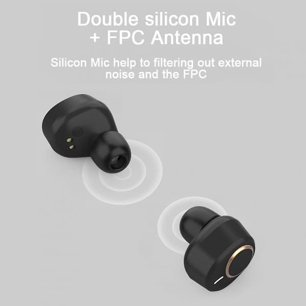 Sport Bluetooth-hörlurar Ipx4 Lamp Touch Button Earbuds Öronproppar Bluetooth-hörlurar med laddningsbox