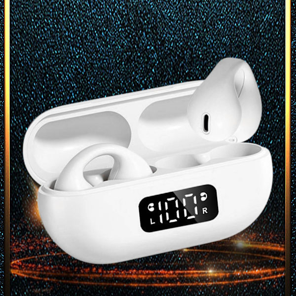 Earclip 5.3 Bluetooth-øretelefoner, ikke i øret, sportsclip intelligent, Bluetooth-øretelefoner med ultralang batterilevetid