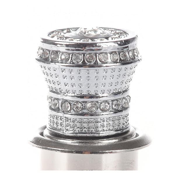 12v Auto Crystal Rhinestones Bil Lighter Tænding Sølv Wuqx