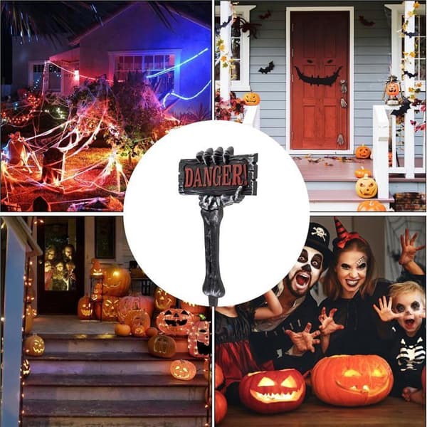 pc Halloween-skilt Hagedekorasjon Realistisk Skummelt