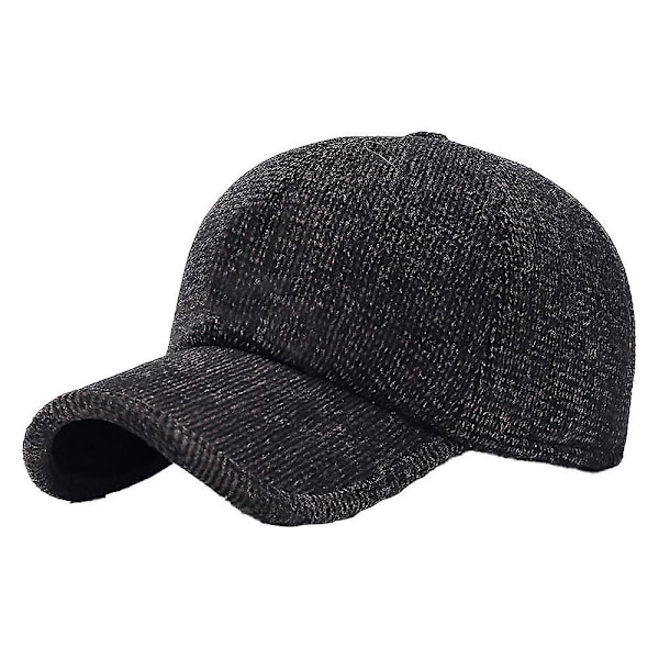 Herre W Termisk Uld Tweed Spids Baseball Cap