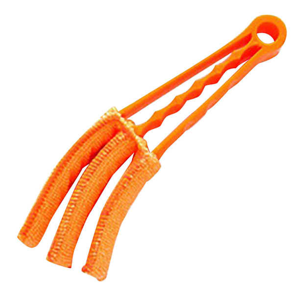 Rengörare för persienner, rengöringsborste för luftkonditionering kan tas bort och rengöras med fönsterluckeborste (orange)