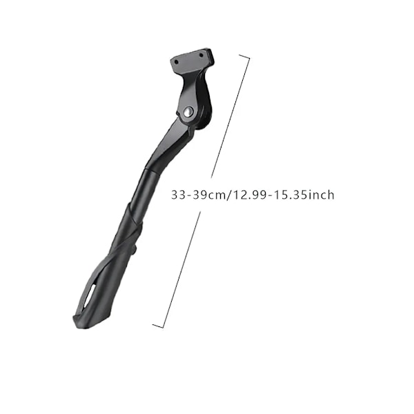 Aluminiums sykkelstativ, justerbart bakstativ for sykler og elsykler, sklisikkert og robust sidestativ, 24-29 tommer