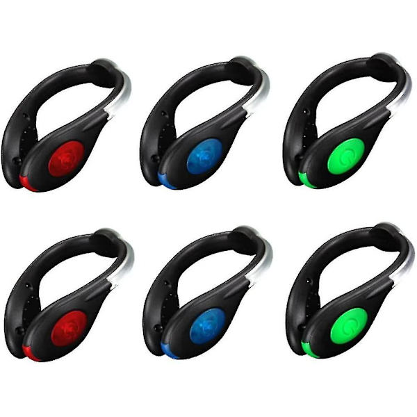 Sko Clip Lys USB Genopladelig Natløbeudstyr Sikkerhedsregnfast Jogging Blinkende Udendørsudstyr Clip Lys (grøn) (2stk)