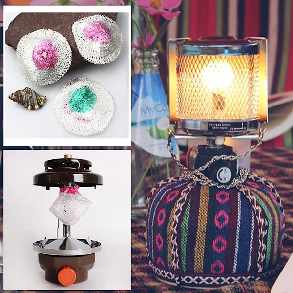 Kerosene Lamp Mantles - Dubbelhuvud Byte (20st)