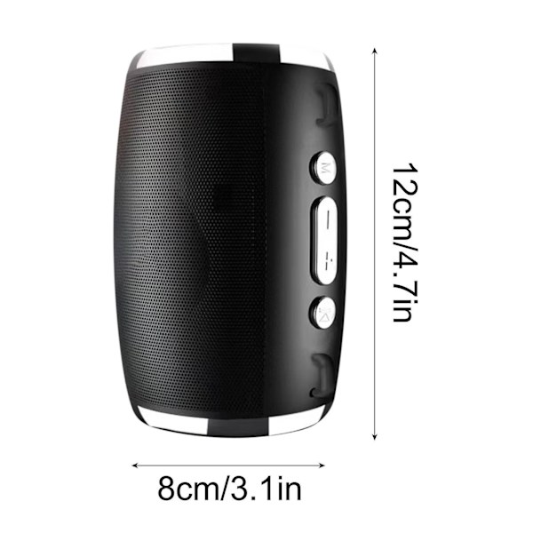 Rea utförsäljning Ny utsökt cylindrisk bärbar bas Bluetooth-högtalare Färgglada lampor Cool presentljud