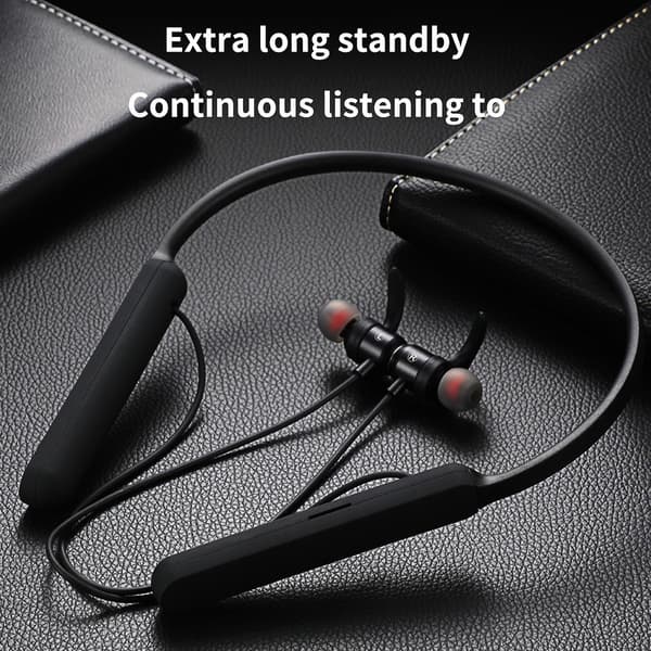 Bluetooth-headset Sport Hängande Hals Tung Bas Superlång Standby