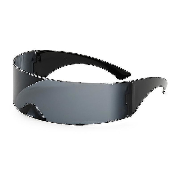 Futuristiska sköld solglasögon Monoblock Cyclops 100% Uv400-ykc